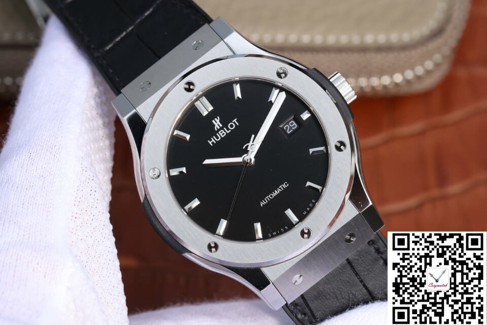 JJ FACTORY,HUBLOT CLASSIC FUSION 511.NX.1171.LR JJ FACTORY BLACK DIAL