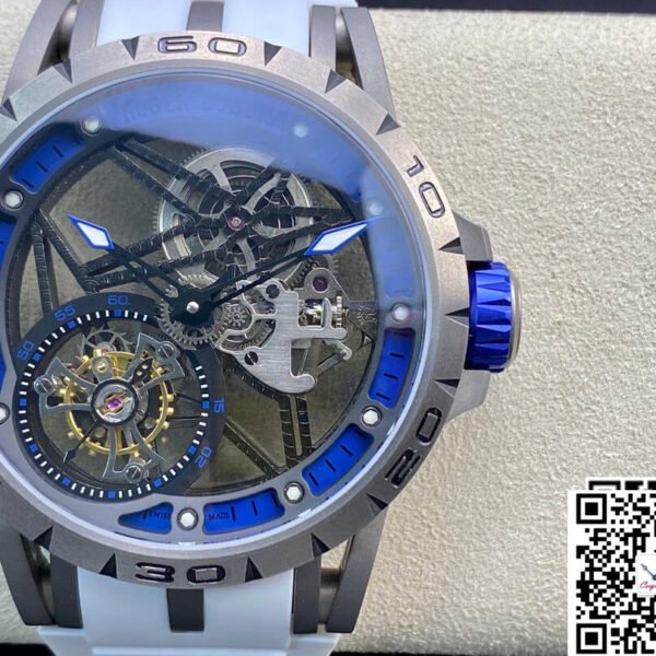 ROGER DUBUIS EXCALIBUR RDDBEX0479 BBR FACTORY TOURBILLON RUBBER STRAP